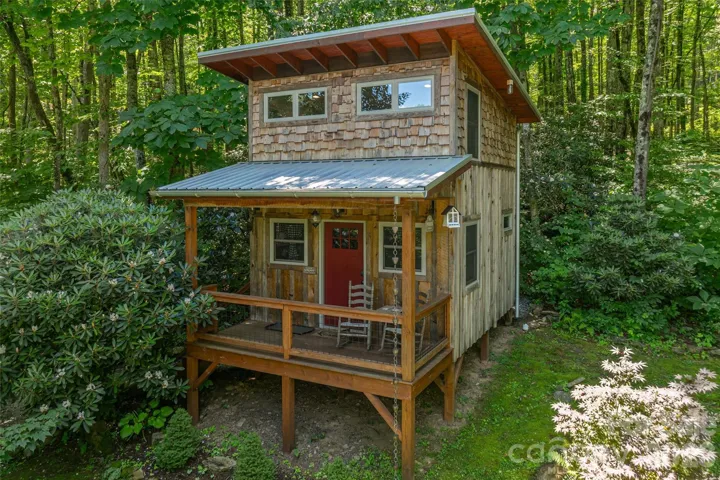 Guest Cabin at rear corner of lot