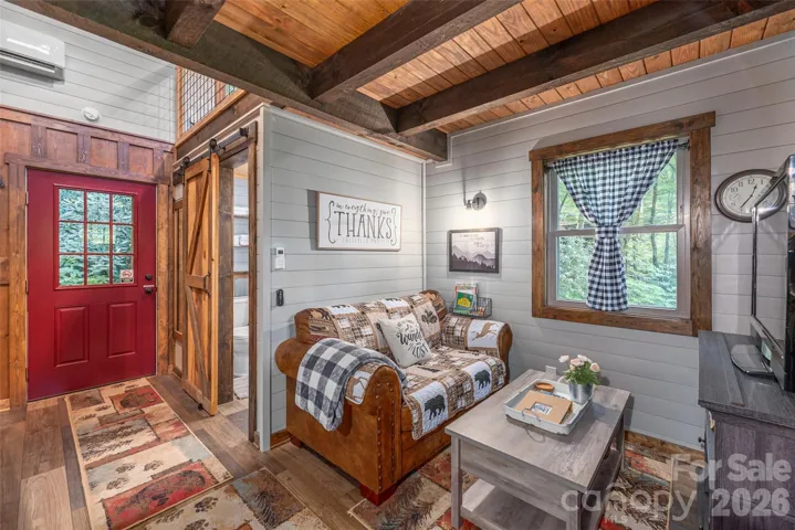 Guest Cabin View to Back Door