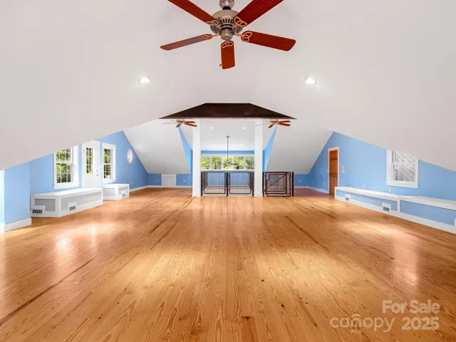So much space! Door on the right leads to attic storage space.