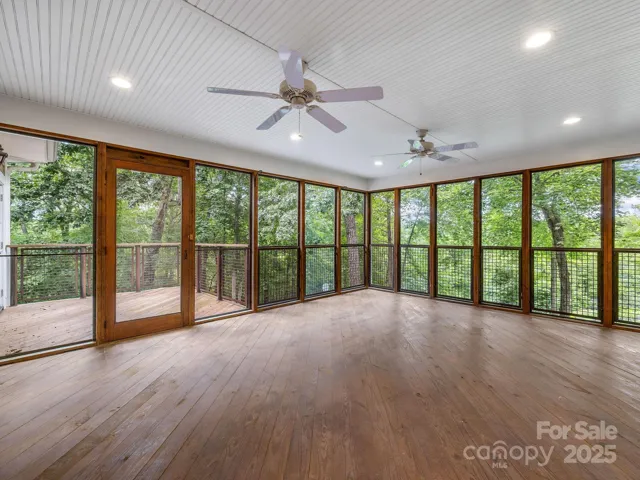 Generously sized screen porch