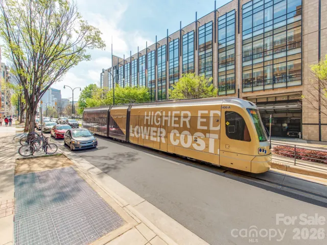 gold line streetcar system runs through uptown