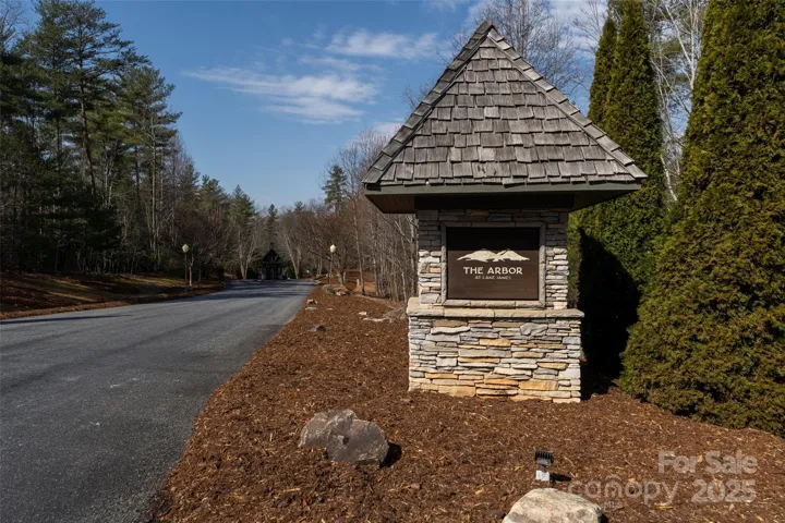 Entrance to The Arbor at Lake James