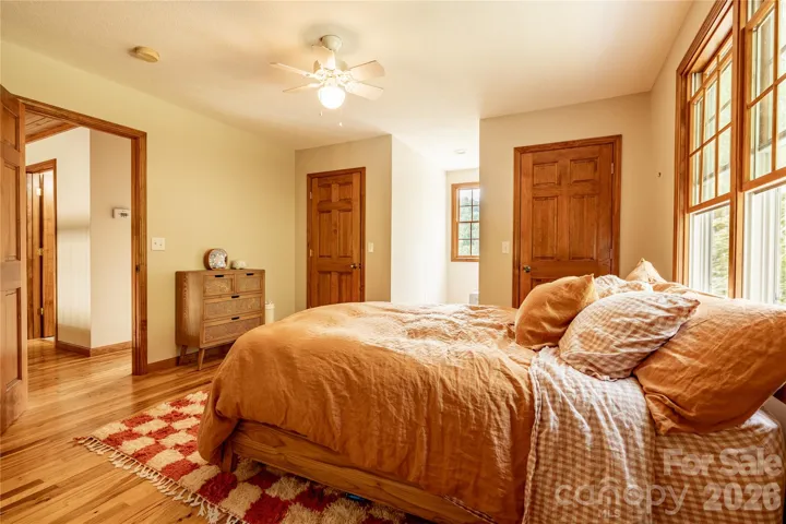 Upper level bedroom with walk-in closet