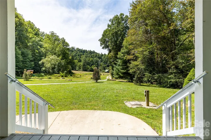 Epic view of pasture off the front cover porch