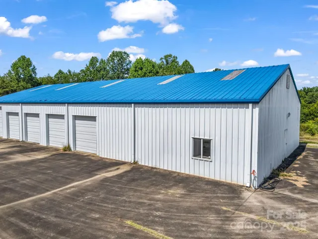 5081 sqft garage, with metal roof.