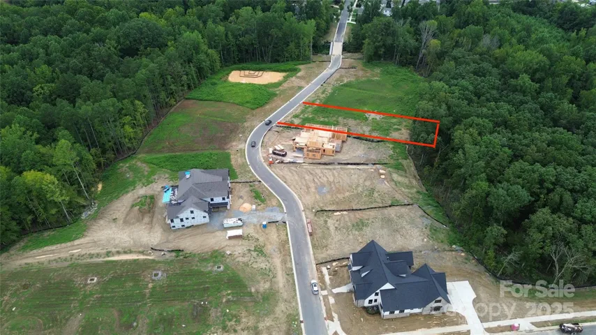 Lot #3 in Davidson Woods.  Lines are not to scale and are meant to give a general idea of lot size and shape.  Please refer to the plat map by developer.