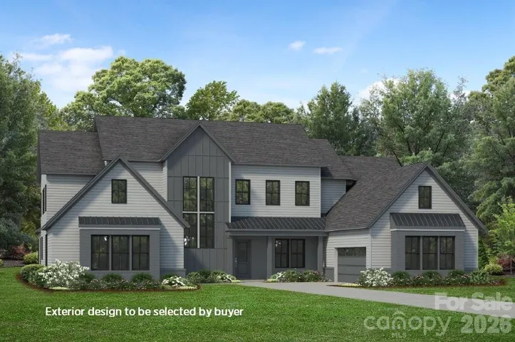 Hampshire Modern Farmhouse Exterior (rendering for representation purposes)