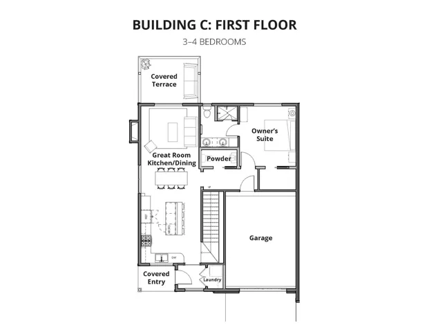 Main level floor plan