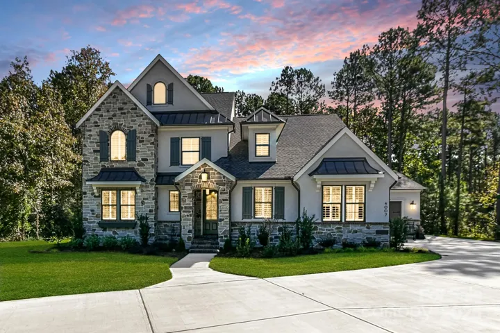 Timeless stone and stucco exterior!