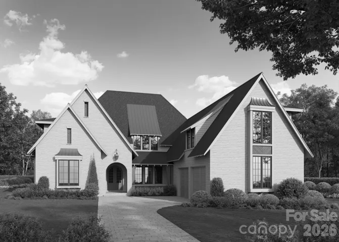 Rendering of the Front Elevation - Total of 5622 heated sq. ft.