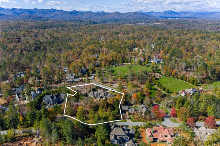 Aerial View - Double lot & Longmeadow Park Green space seen 