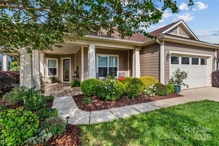 Welcome to 112 Chimney Rock Court - the popular Captivate plan with a loft, 3rd bedroom with full bath, an expansive walk-in area for great storage. Additionally, enjoy the oversized garage with a 4 ft. extension, covered tile and screen porches on front and sides with a terrace on the back with a grill station! Conveniently located near the Mills Club House, this is one of the best locations in Trilogy to live!