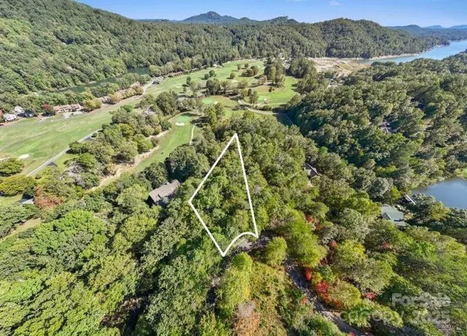 Aerial view of lot and approximate lot lines