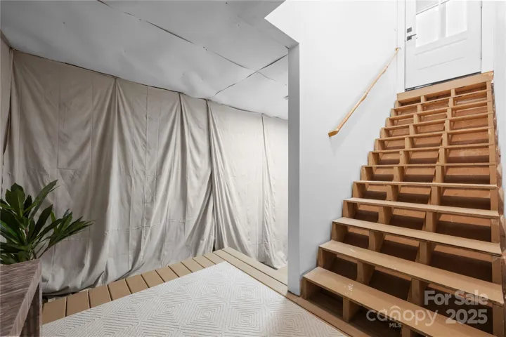 Stairs from main level to lower level