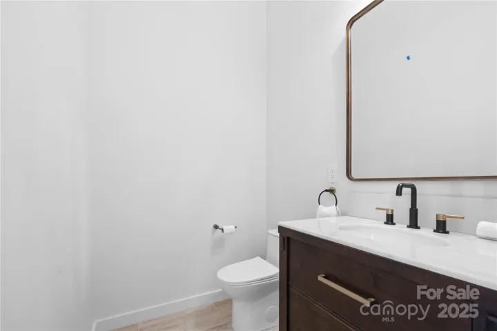 Half bath off foyer
