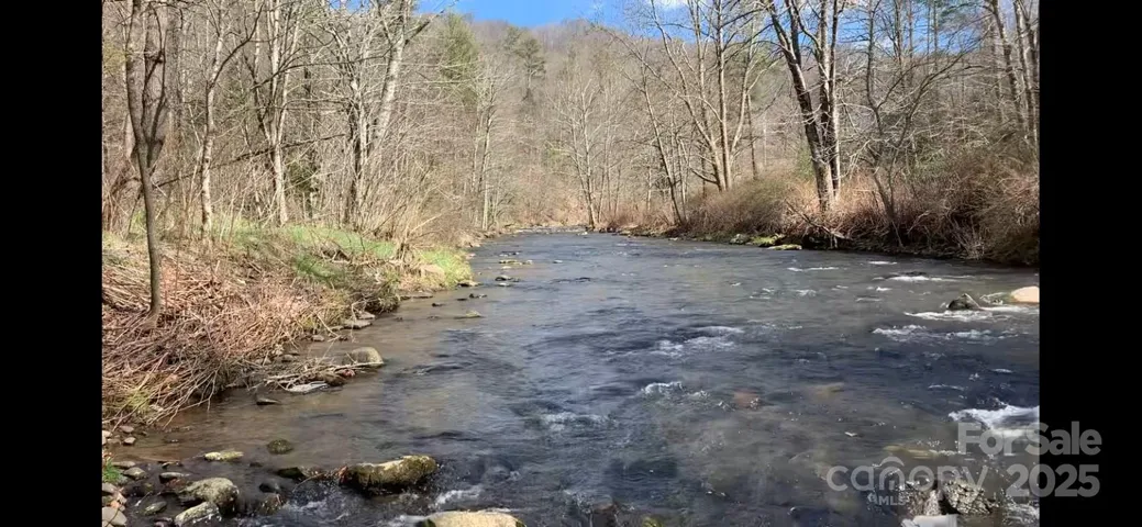 North Toe River at bottom of property