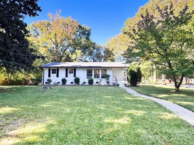 Front elevation with large flat corner lot