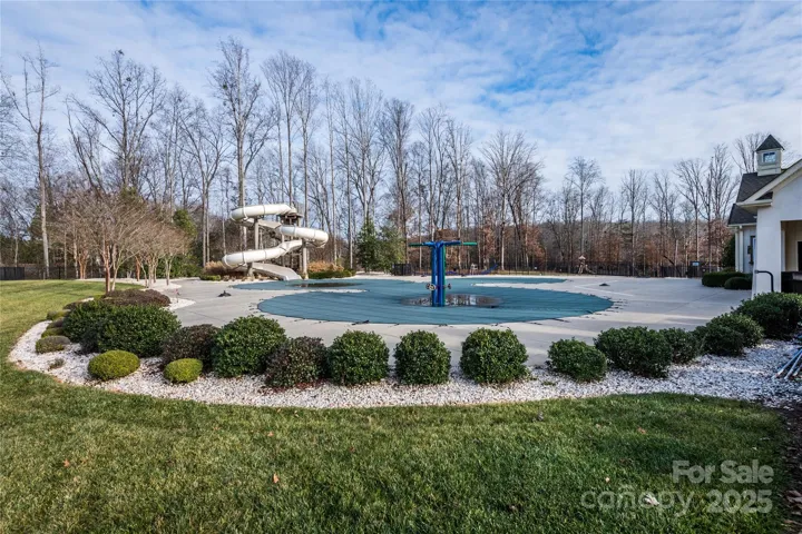 Pool During Winter - Note Slide is Removed