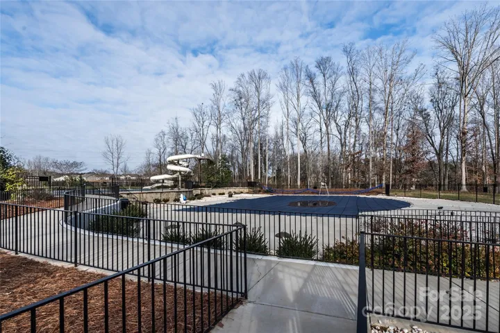 Pool During Winter - Note Slide is Removed