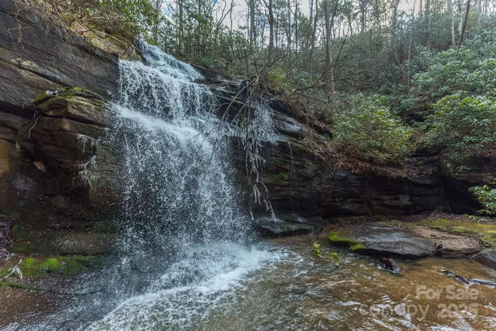 Hear the waterfalls tumble while relaxing