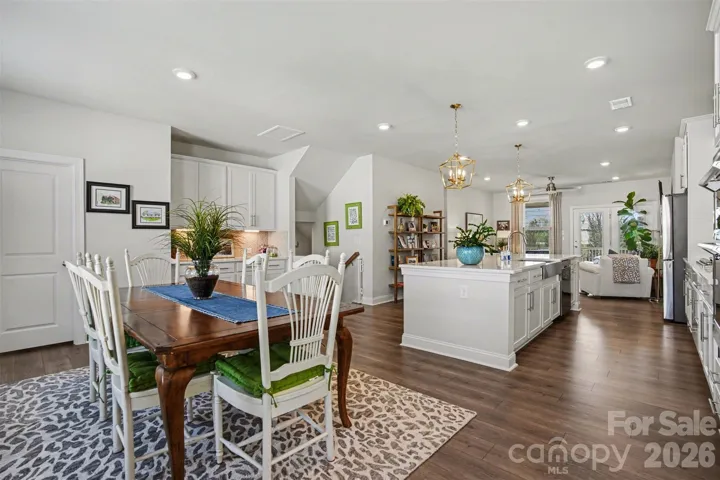 Dinning area and kitchen