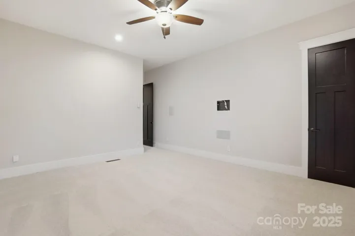 More of the media room. AV equipment goes in the room to the right