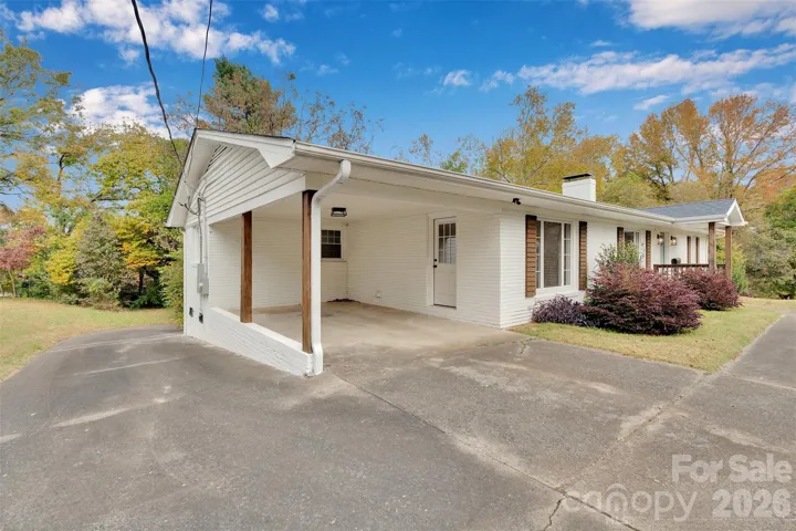 Carport for the upper unit