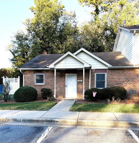 Front of townhome