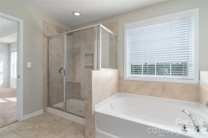 Garden Tub in the primary bathroom