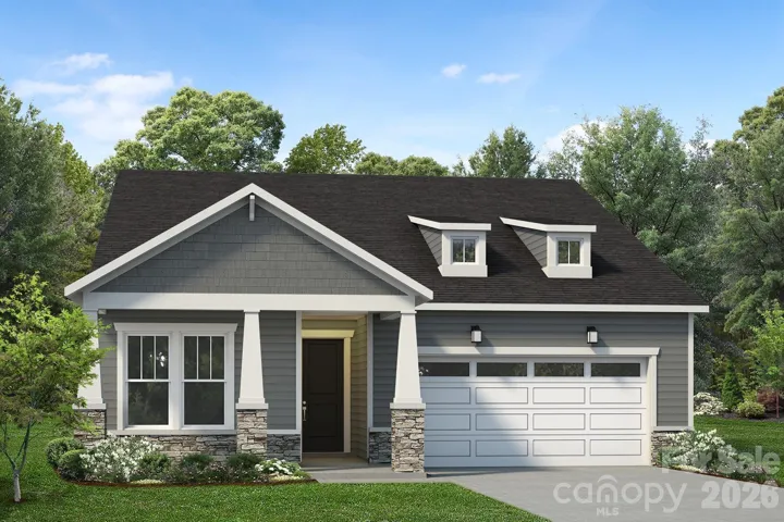 Architectural rendering of the Mallard Floorplan. Rendering is for illustrative purposes only and may not represent the actual home, features, or finishes.