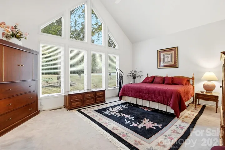 One of the secondary bedrooms in the main house.