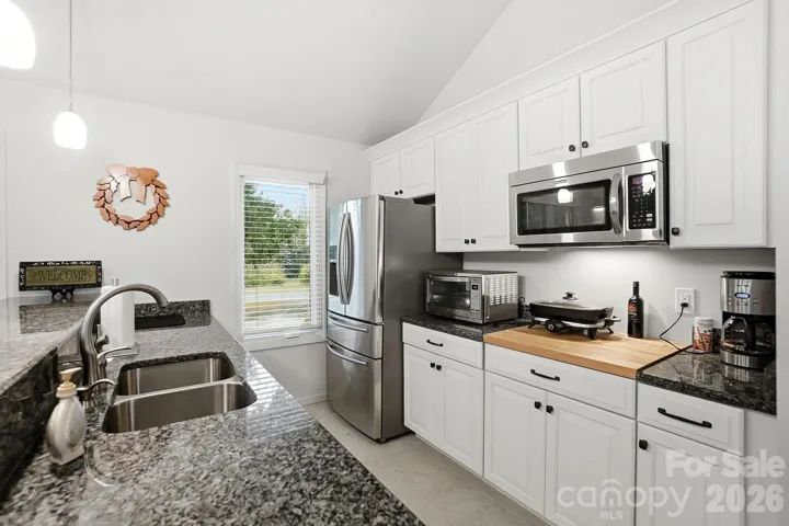 Almost a full Kitchen, room to add the stove if desired.