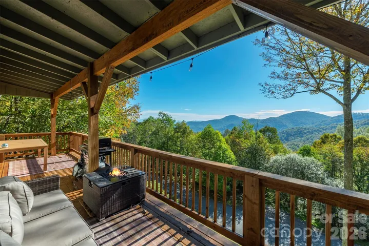 Breathtaking view from front porch. When the sun sets, the fun sparks up! Cozy up with your crew, sip something warm (or bubbly), and let the firepit set the stage for perfect vacation nights.