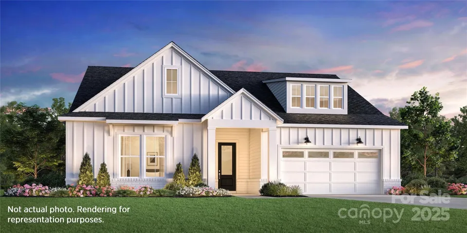 Elegant modern farmhouse architecture welcomes you home!