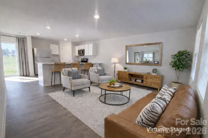 Virtually Staged Living room