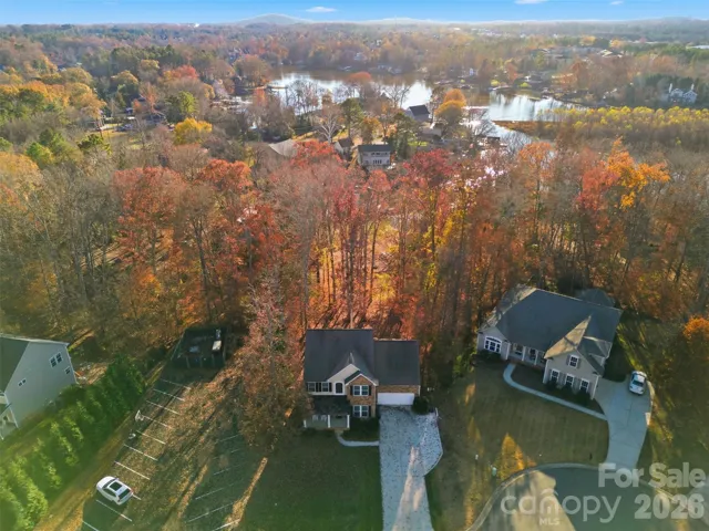 Ariel view off 447 Leaf Arbor Court is giving charming lakeside town