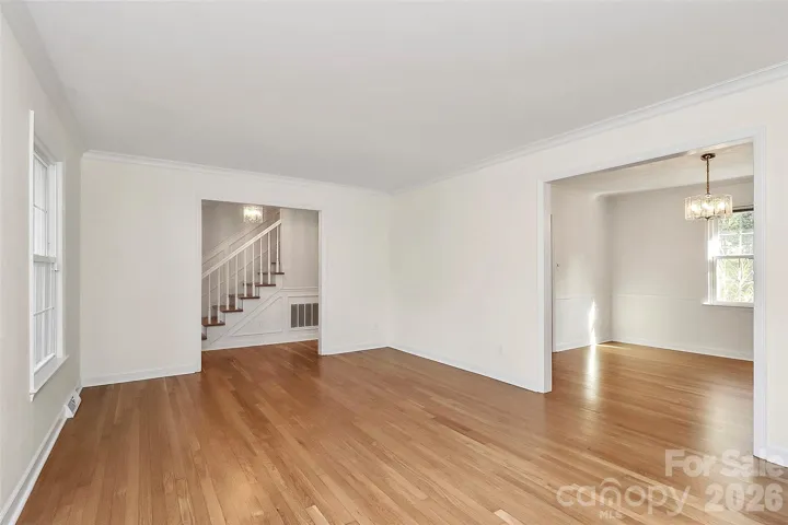 Living room looking into dining room