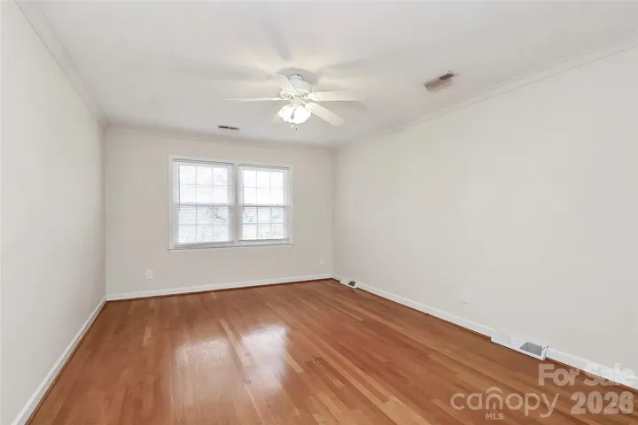 Spacious primary bedroom