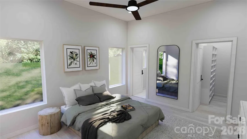 Main level primary suite