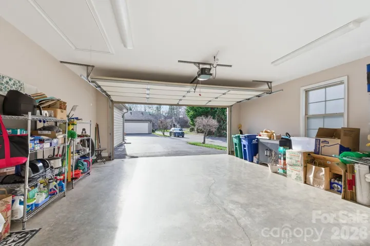 Level driveway and garage for easy access