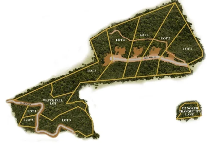 Available Lots Lots 1-5 Shoal Ridge approx 100 Acres with hiking trail to cave!