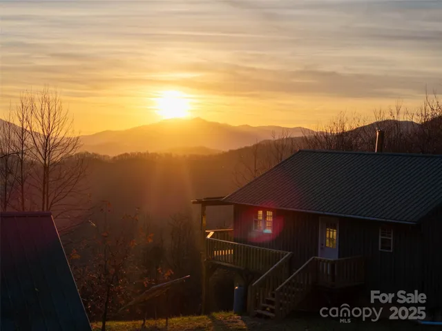 Incredible long range, western facing, sunset views of Cold Mountain off your back porch!