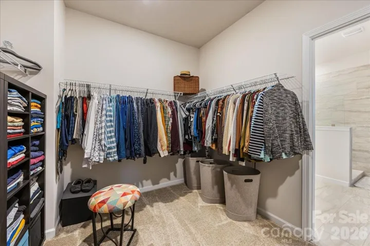Primary closet