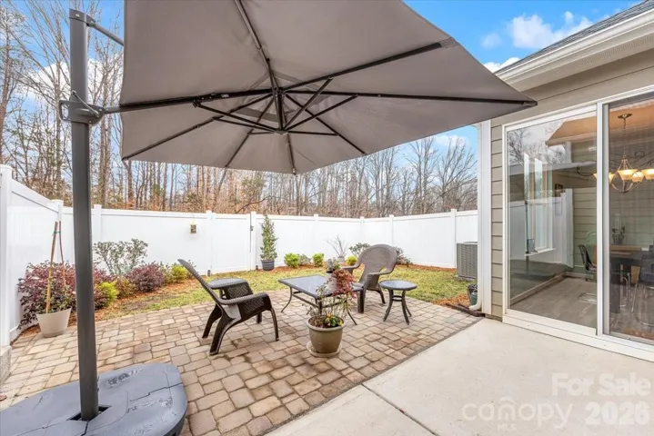 Private enclosed backyard