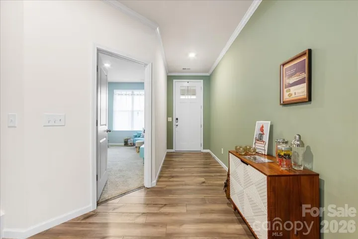 Entryway with main level bedroom/office