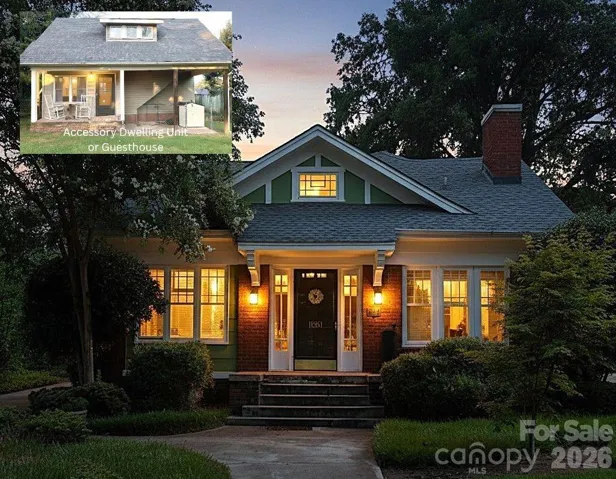Two houses for one great value! Guesthouse is located at rear of 0.50 acre lot.