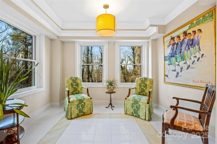 Sunroom off the living room