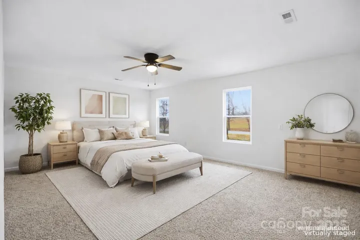 Virtually staged - Master Bedroom