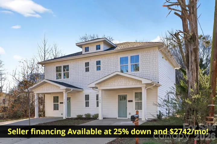 Seller financing available with 25% down, and $2742/mo Payments!