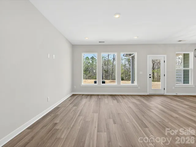 Living room overlooks the nature preserve